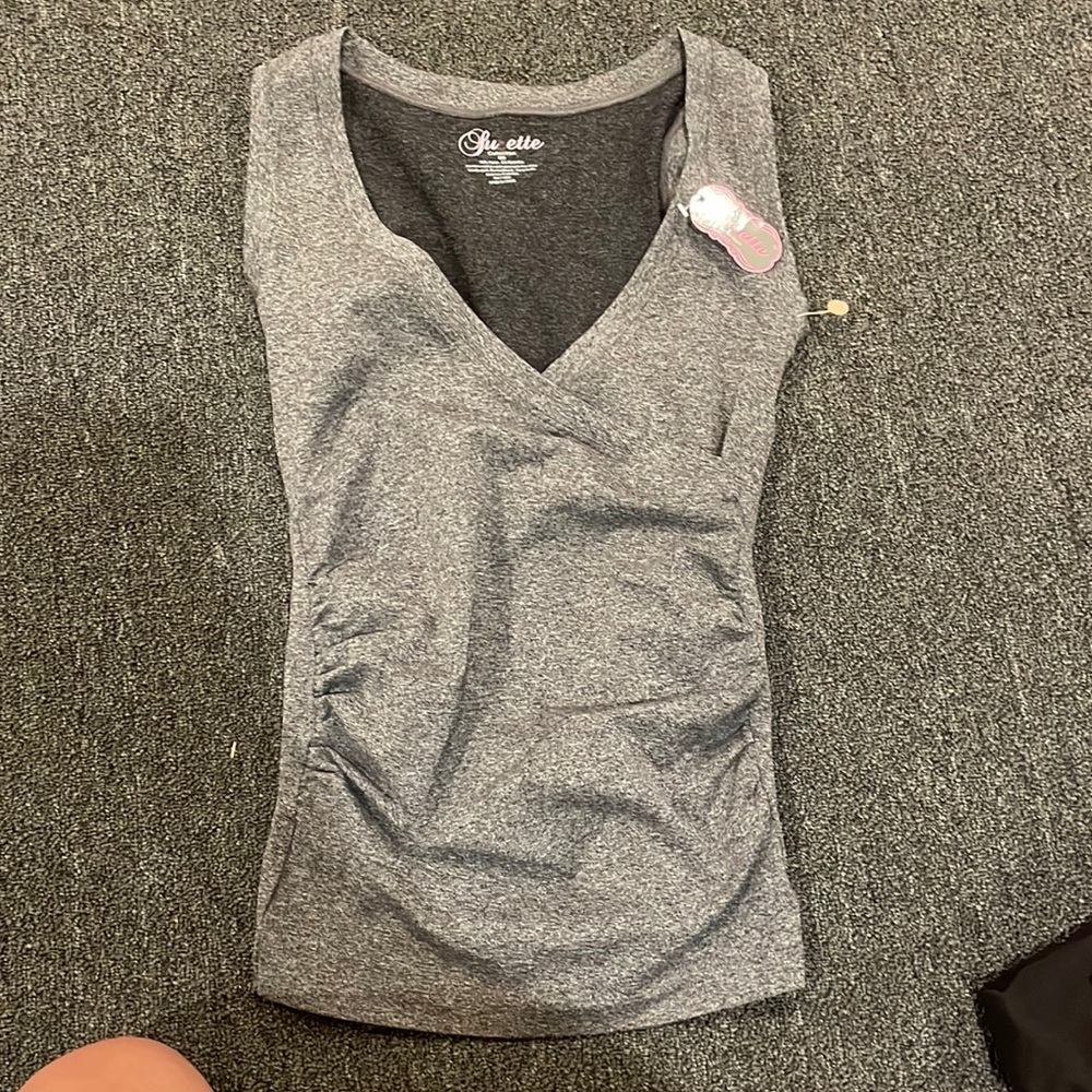 So we’re cross grey top with extra material